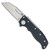 Demko AD-20.5 Shark Lock Black G10 Handle Stonewash Shark Foot CPM-20CV Blade