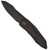 We Knife Co. Solid Frame Lock Black Titanium Integral Handle Blackwashed Blade WE22028-1