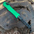 Heretic Knives Hydra OTF Auto Toxic Green Handle Two Tone DLC Recurve Blade H008-11A-TXGRN