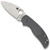 Spyderco Sage 5 Lightweight Compression Lock Gray Handle Satin Maxamet Blade C123PGY