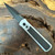 Pro-Tech Godson Grey Handle W/Single Black G-10 Inlay DLC Blade 756