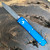 Microtech Ultratech S/E Blue Handle Apocalyptic Standard Blade 121-10APBL