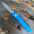 Microtech Ultratech S/E Blue Apocalyptic Serrated 121-11APBL
