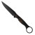 Toor Knives Anaconda Fixed Blade Outlaw Ebony Wood Handle Black Oxide Blade