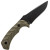 Toor Knives Mullet Fixed Blade Covert Green G10 Handle Black Oxide Blade