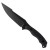 Toor Knives Raven Fixed Blade Carbon G-10 Handle Black Blade
