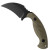 Toor Knives Karsumba Karambit Fixed Blade Covert Green G10 Handle Black Oxide Blade
