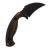 Toor Knives Karsumba Karambit Fixed Blade Outlaw Ebony Wood Handle Black Oxide Blade