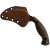 Toor Knives Karsumba Karambit Fixed Blade Outlaw Ebony Wood Handle Black Oxide Blade