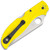 Spyderco Stretch 2XL Salt Lightweight Lock Back Yellow FRN Handle Satin H2 Blade C258PYL