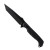 Toor Knives Haley Strategic Darter T Fixed Blade Tanto Shadow Black G-10 Handle Black Blade