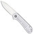 Civivi Elementum Liner Lock Polished Clear Lexan Handle Satin Blade C907A-7