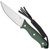Civivi Stormridge Fixed Blade Green Canvas Micarta Handles Satin Blade C23041-3