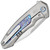 We Knife Co. Hyperactive Frame Lock Titanium Handle With Flamed Titanium Inlay Polished Bead Blast Vanax Blade WE23030-1