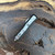 Microtech Daytona D/E Bubble Inlay Black Handle Stonewash Full Serrated Blade Signature Series 126-12BIS