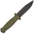 Demko Armiger 4 Fixed Blade OD Green Handle Black Clip Point Blade