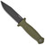 Demko Armiger 4 Fixed Blade OD Green Handle Black Clip Point Blade