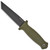 Demko Armiger 4 Fixed Blade OD Green Handle Black Tanto Blade