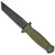 Demko Armiger 4 Fixed Blade OD Green Handle Black Serrated Tanto Blade