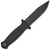 Demko Armiger 4 Fixed Blade Black Handle Black Clip Point Blade