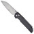 Kershaw Iridium Reverse Tanto DuraLock Black Aluminum Handle Stonewashed Blade 2038R