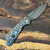 Pro-Tech 2024 Strider PT+ Custom 001 Auto Gridlock Textured DLC Black/Satin 17.4 Steel Handle Chad Nichols Damascus Blade