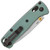 Benchmade Mini Bugout Axis Lock Sage Green Handle Crushed Silver Cerakote Blade 533SL-07