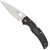 Spyderco Native Chief Lightweight Lock Back Black Handle Satin BD1N Serrated Blade C244SBK