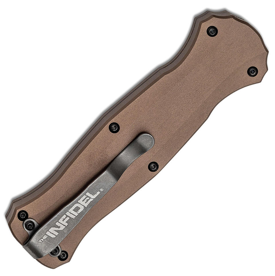 Benchmade Infidel OTF Auto D/E Burnt Bronze Handle DLC S30V Blade