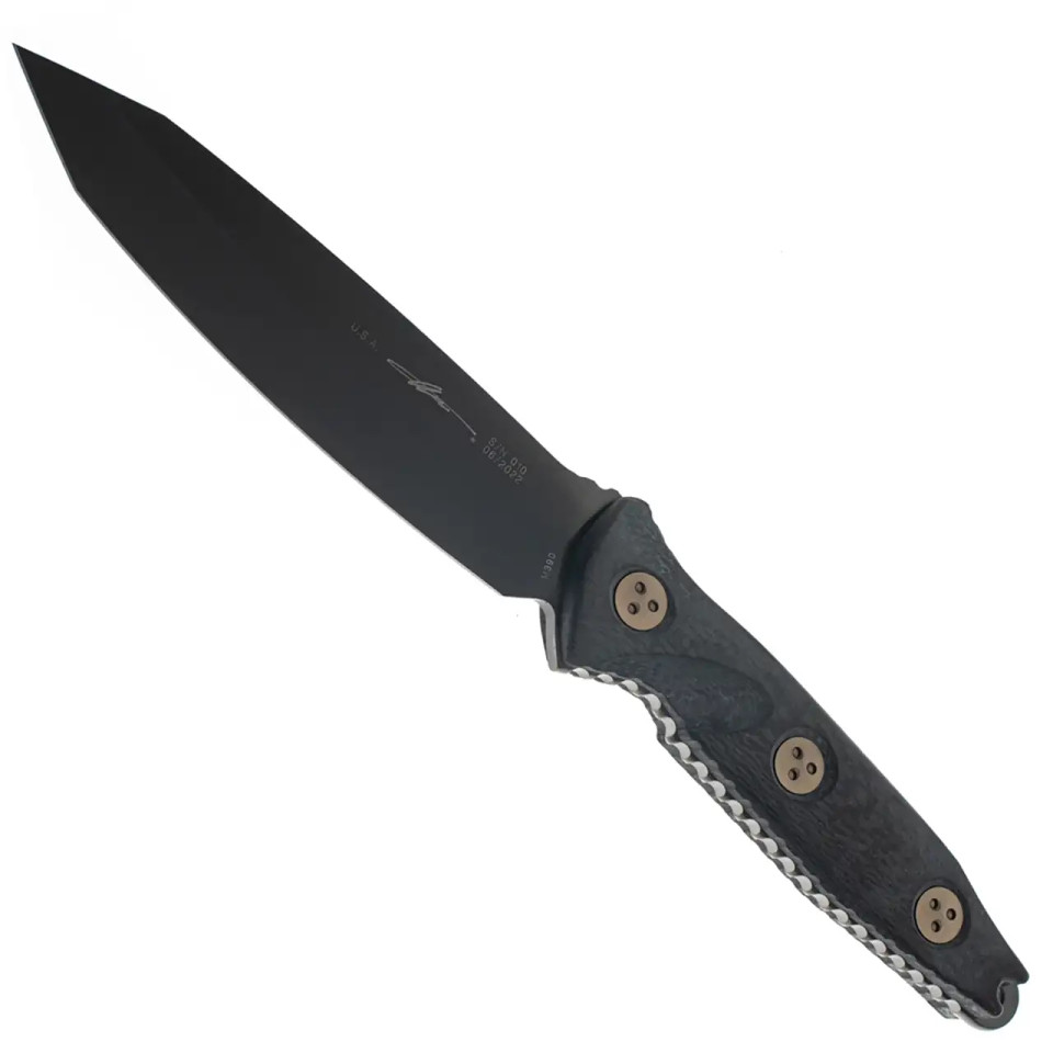 Microtech Alpha Mini Carbon Fiber DLC Standard Signature Series 93M1DLCCFS