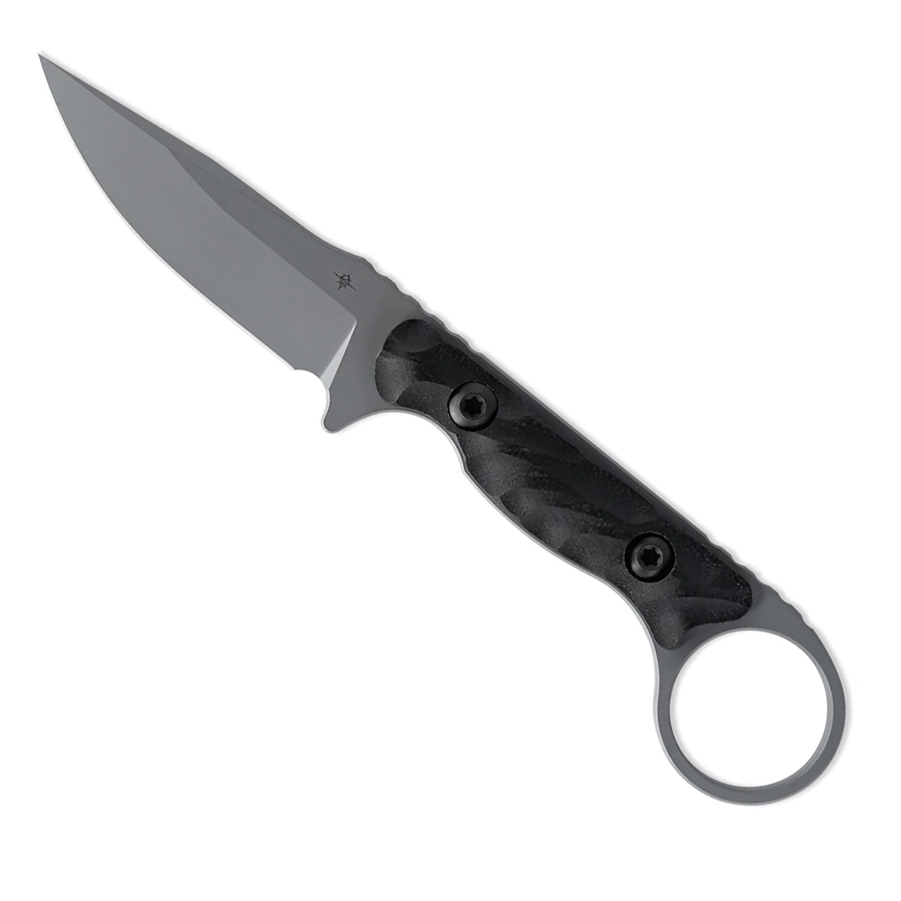 Toor Knives Jank Shank S Fixed Blade Black G10 Handle Phantom Grey Blade American Edge Knives