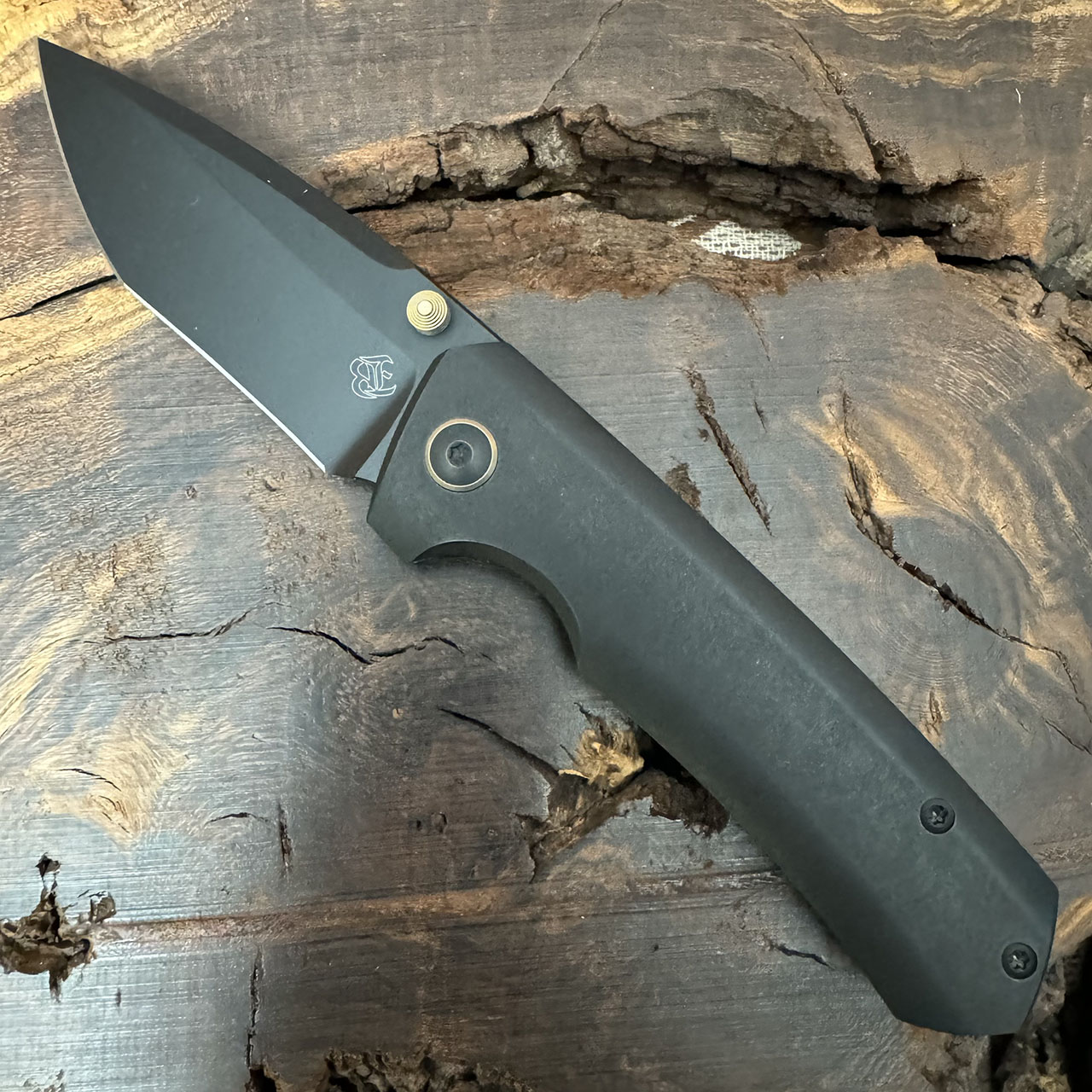 Brian Efros Elder Frame Lock Black PVD Titanium Handle PVD
