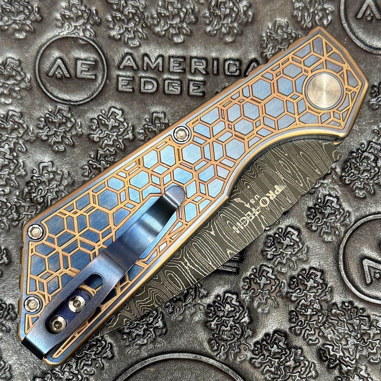 Pro-Tech 2024 Strider PT+ Custom 006 Auto Gridlock Textured Blue