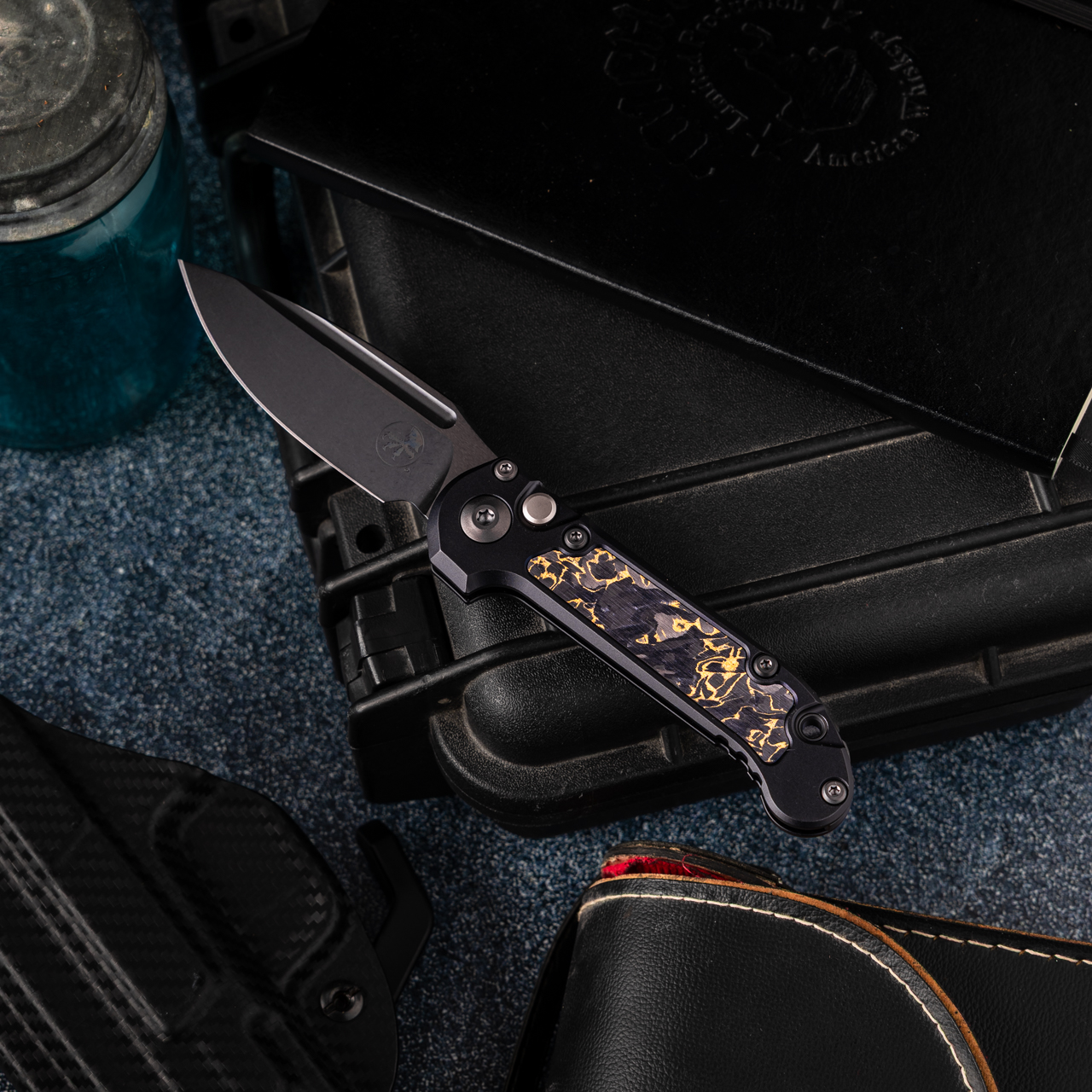 Microtech LUDT S/E Gen III Black Handles W/ Protech Composites