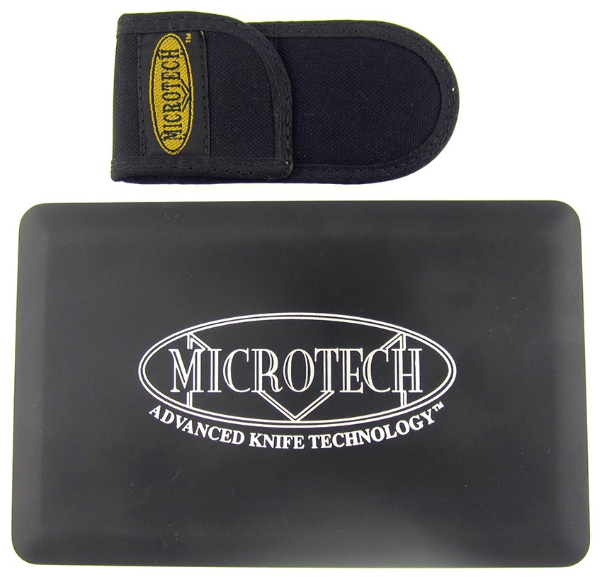 Microtech Mini Socom Auto Tanto Silver Plain 300064 | American Edge Knives