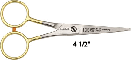 Klotzli Brass Embroidery Scissors 708412M | American Edge Knives
