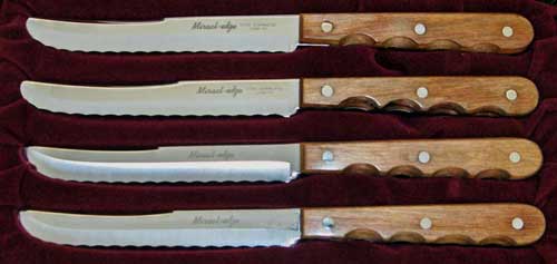 Miracle Blade 8-Piece Steak Knife Block for 4 Steak Knives