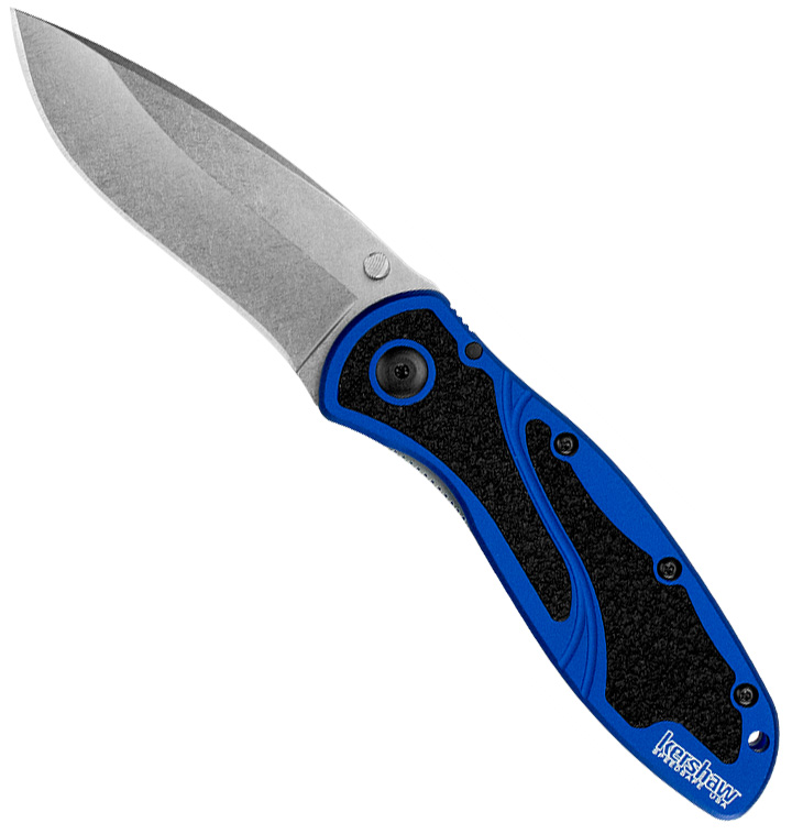 Kershaw Blur Assisted Liner Lock Navy Blue Stonewash 