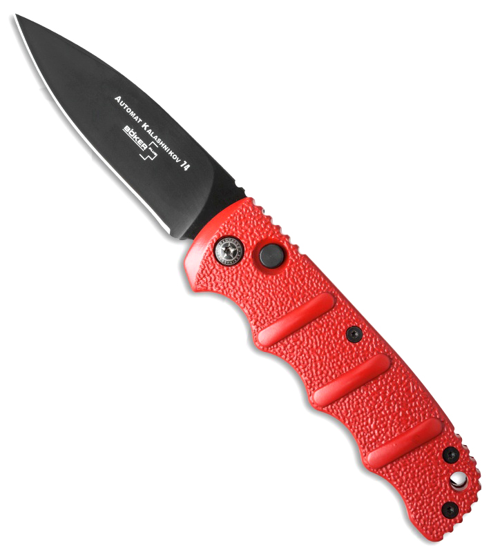 Boker Plus Automat Kalashnikov 74 Red Black Blade 01KALS06N | American ...