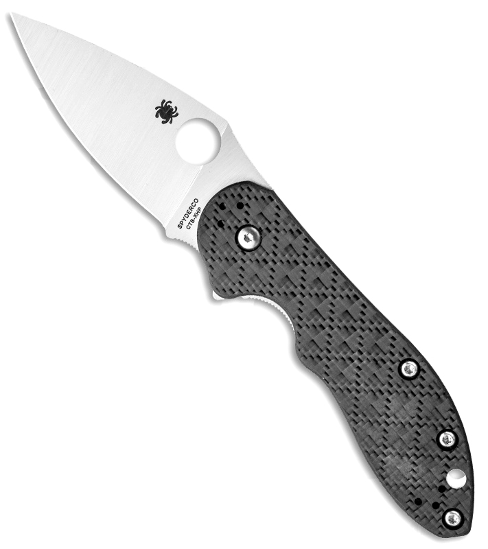 Spyderco Domino Frame Lock Flipper Carbon Fiber Titanium C172CFTIP ...