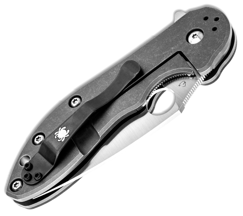 Spyderco Domino Frame Lock Flipper Carbon Fiber Titanium C172CFTIP ...