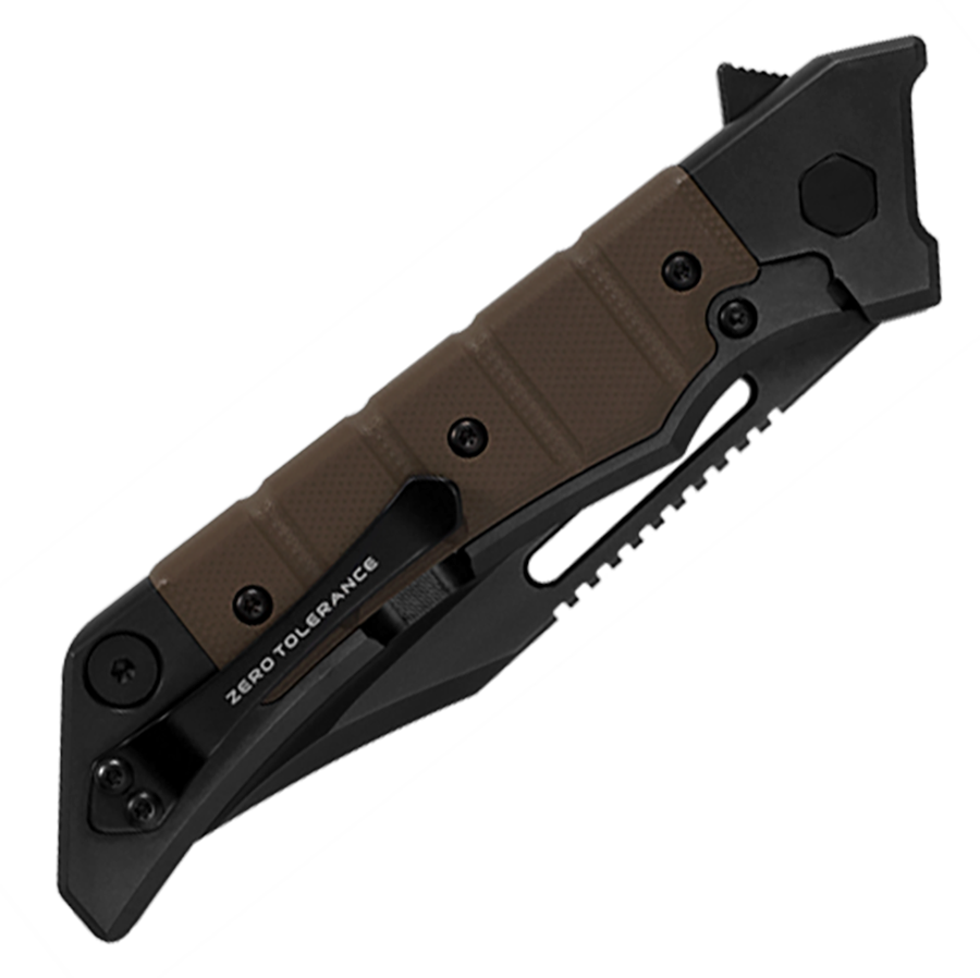 Zero Tolerance 0223 Galyean Frame Lock Flipper DLC Titanium w/ Earth