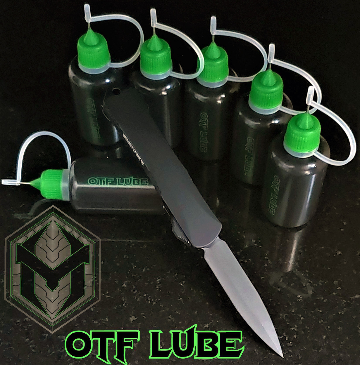 Heretic Knives OTF Knife Lube, 1oz. Bottle with Needle Applicator