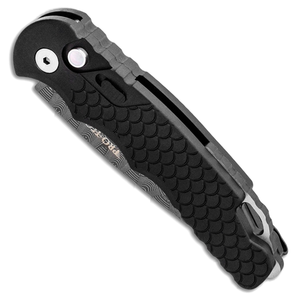 Pro-Tech TR-5 Auto Black Fish Scale Textured Handle Devin Thomas Pro-Tech TR-5 Auto Black Fish Scale Textured Handle Devin Thomas
