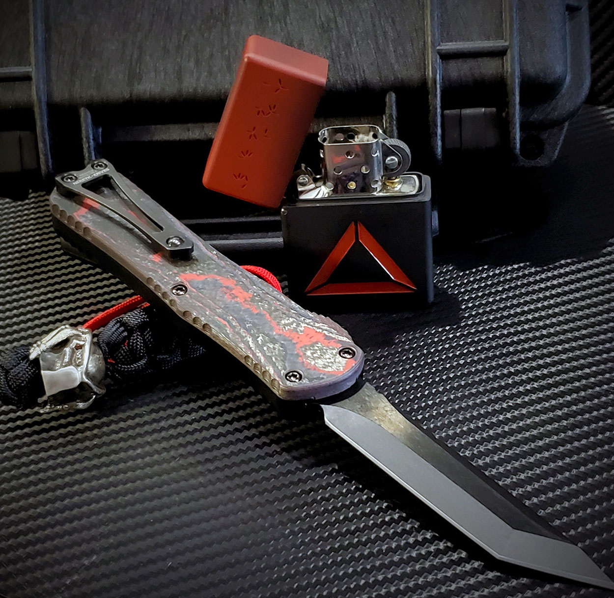Heretic Knives Manticore E Predator Set Blackside Customs Lighter