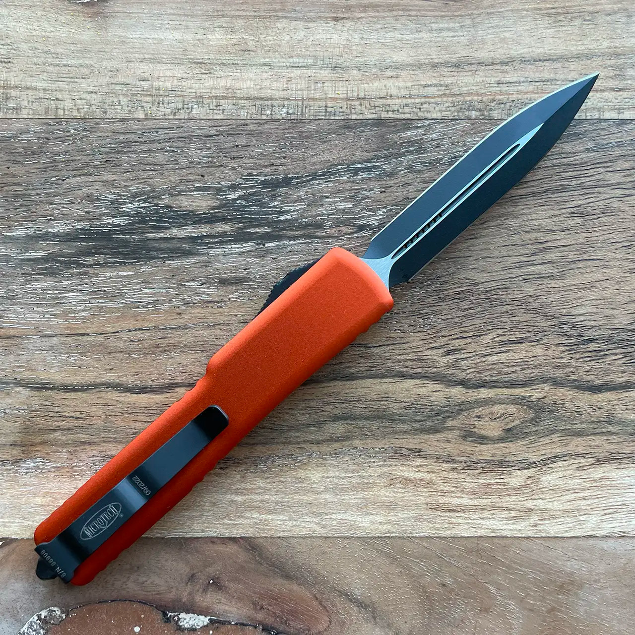 Microtech UTX-70 D/E Orange Standard 147-1OR | American Edge Knives