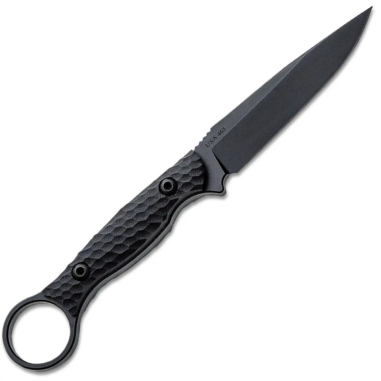 Toor Knives Anaconda Fixed Blade Shadow Black G10 Handle Black Blade