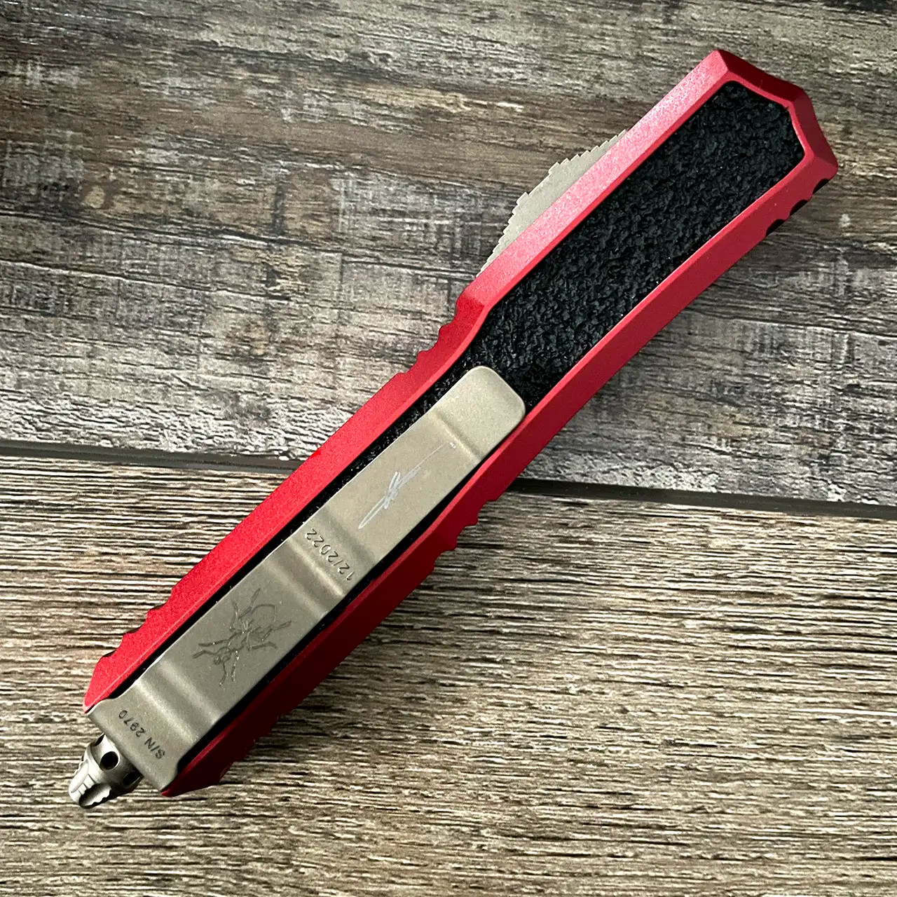 Microtech Makora D/E Red Bronze Standard Signature Series 206-13RDS ...