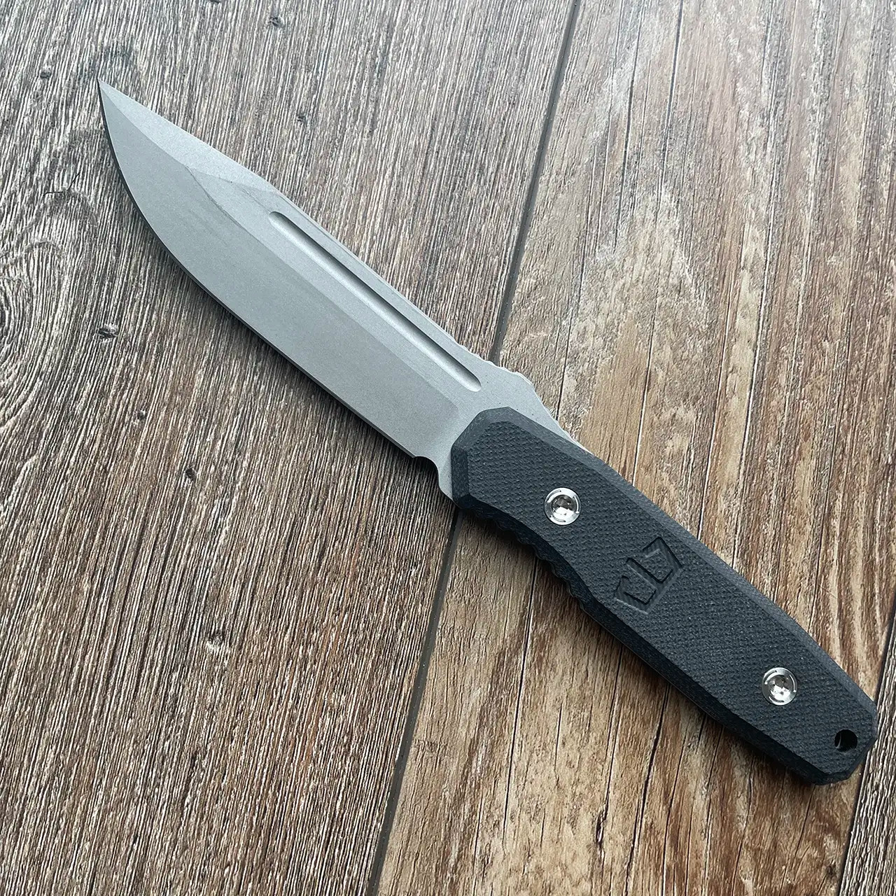 Knife Handle Gray/Black G10