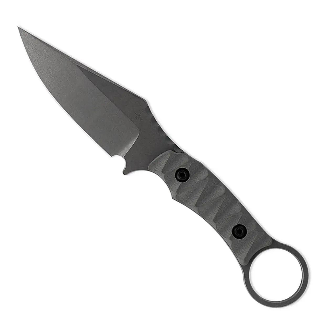 Toor Knives Vandal Fixed Blade Stealth Gray G10 Handle Natural Blade